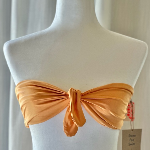 Brand New Stone Fox Swim x Free People Tie Front Bikini Set - Picture 2 of 6